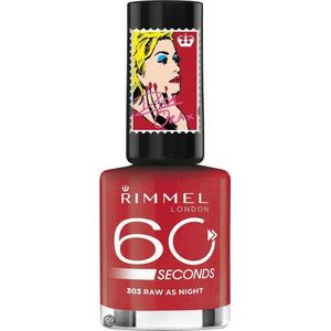 Rimmel 60 seconds RO collectie - 303 Raw as Night - Nailpolish