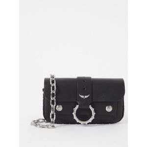 Zadig&Voltaire Kate Wallet clutch van kalfsleer met afneembare schouderriem