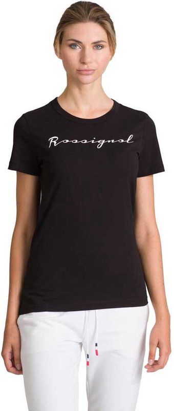 Rossignol Logo Rossi T-shirt Met Korte Mouwen Zwart M Vrouw