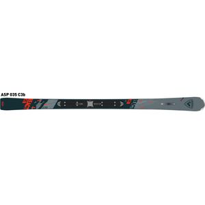 Rossignol Ski model React R7 LTD - Grijs/Zwart/Rood - Lengte 163cm