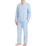 Ralph Lauren - Pyjama - Lichtblauw - Katoen - Geruit Patroon