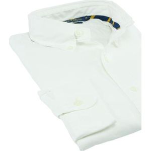 Overhemd Ralph Lauren uni wit oxford slim fit