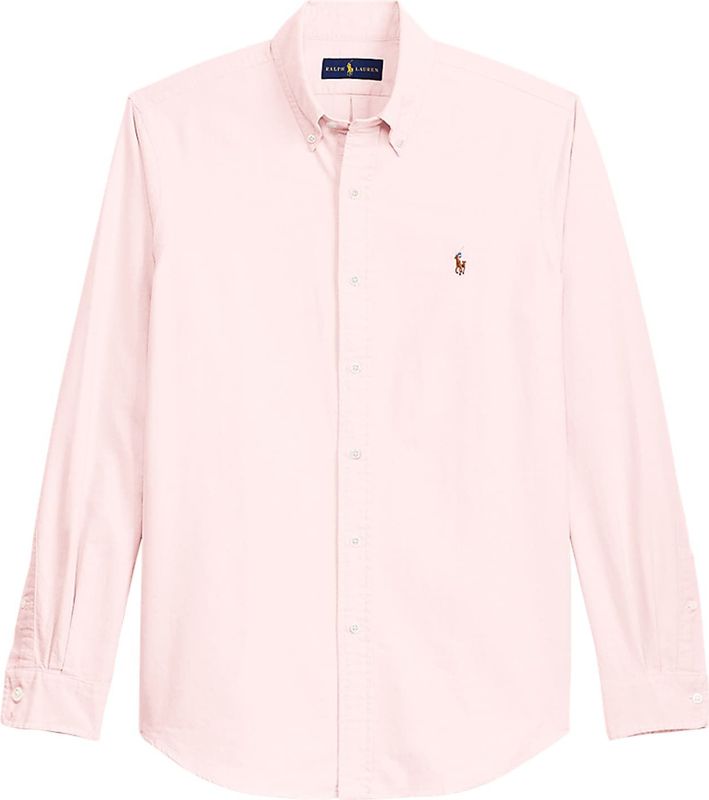 Polo Ralph Lauren - Slim Fit Oxford Overhemd - Roze - Katoen - Lange Mouwen