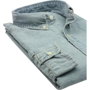 Ralph Lauren overhemd slim fit midblue chambray
