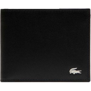 Lacoste FG Portemonnee Leer 11 cm noir