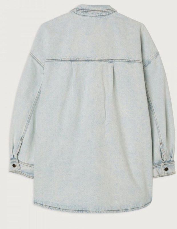 American Vintage - Joy06ce25 - Denim Jacket - Winter Bleached - 80% Katoen, 20% Gerecycled Katoen