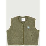 American Vintage - Fleece Vest - Roze - Gevoerde Constructie - Volledige Drukknoopsluiting