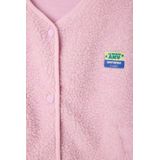 American Vintage - Fleece Vest - Roze - Gevoerde Constructie - Volledige Drukknoopsluiting