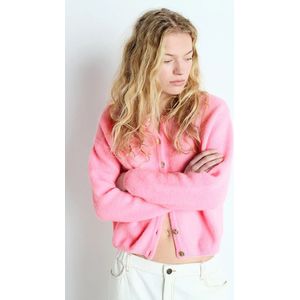 American Vintage, Truien, Dames, Roze, L, Zachte knoopvest
