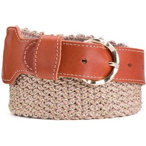 Riem in twee materialen Terre Cuite DES PETITS HAUTS. Polyester materiaal. Maten 60 cm. Andere kleur