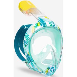 Snorkelmasker voor kinderen easybreath koraal/wit xs (6-10 jaar)