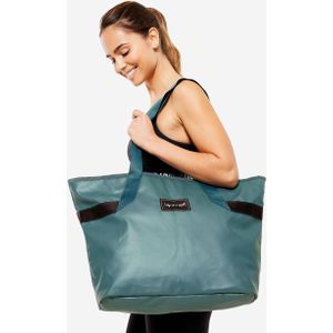 Damestas met vakken 25 l shoppermodel turquoise