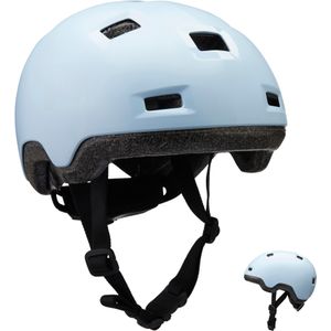 Kinderhelm voor inlineskaten skateboarden steppen b100 pastelblauw