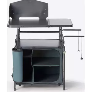 SONGMICS XL Fabric Wardrobe Folding Wardrobe Camping Cabinet with Clothes Rail 110 x 175 x 45 cm Grey LSF007G