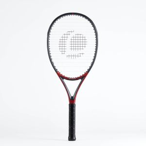 Tennisracket voor volwassenen softfeel 107 zwart/rood