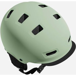 Ronde fietshelm voor in de stad 500 rozemarijngroen