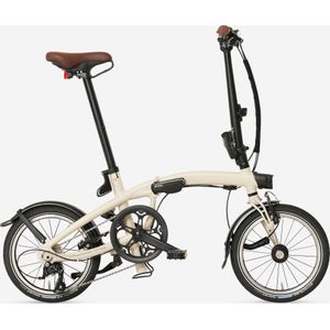Ultracompacte vouwfiets fold light 1 second beige
