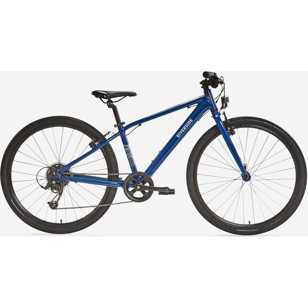 Btwin hybride original 520 blauw grijs hybridefiets stadsfiets kopen Scherp geprijsd beslist