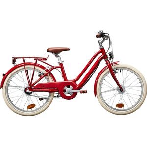 Stadsfiets voor kinderen elops 900 rood 20 inch 6-9 jaar