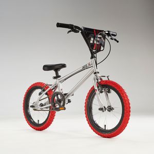 Bmx voor kinderen 16" wipe 500 grijs 5-7 jaar