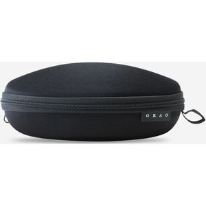 Hifot Harde hoes voor brillen, aluminium, metaal, leesbril, zwart, brillenkoker voor dames en heren, Blu-B, Eén maat