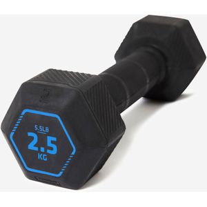 decathlon corength hex dumbell 12 5kg zwart