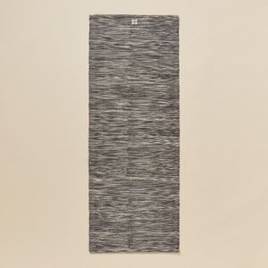 Oplegmat/yogamat voor zachte yoga katoen 183 cm x 68 cm x 4 mm gemêleerd grijs