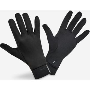 Touchscreen handschoenen voor hardlopen warm+ 500 v2 uniseks zwart