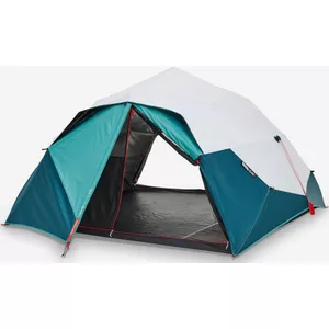 Outsunny dubbelwandige tent koepeltent outdoor iglo familietent voor 4 personen 4 seizoenen