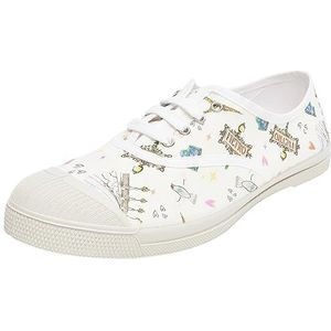 Bensimon Veters voor dames, sneakers, bedrukt, Parijs, maat 41 EU, print parijs, 41 EU