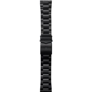 Nixon Zwarte herenarmband van roestvrij staal met dubbele vouwsluiting C3246-001-00, zwart, Eine Grösse, zwart.