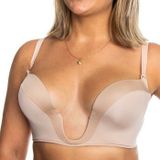 Wonderbra Ultimate Plunge Damesbeha, Beige, 75A