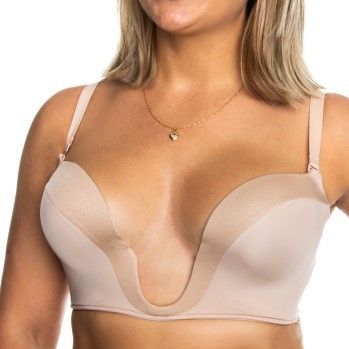 Wonderbra Ultimate Plunge Damesbeha, Beige, 75A
