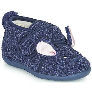 Little Mary  LAPINVELCRO  Pantoffels  kind Blauw