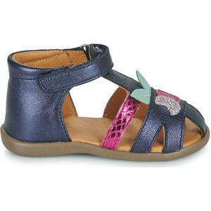 Sandalen Dima in leer GBB. Leer materiaal. Maten 20. Blauw kleur