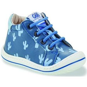 Soepele baby sneakers Flexoo in leer GBB. Leer materiaal. Maten 21. Blauw kleur