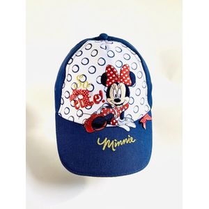 Minnie Mouse cap blauw 52cm 2-5 jaar