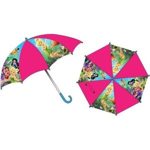 Disney - Fairies - Tinkerbell - Paraplu - Regenscherm - Kinderparaplu - 64 cm - Roze.