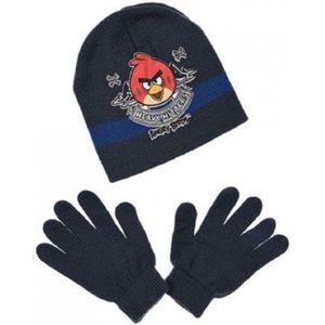 Angry Birds - Winterset - Muts & Handschoenen - Model ""Heavy Hitters!"" - Navyblauw - 52 cm