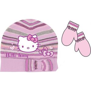 Hello Kitty Muts & Handschoenen - Maat 48