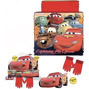 Disney Cars Set - Nekwarmer + Handschoenen - Rood - One Size - �± 3-6 jaar