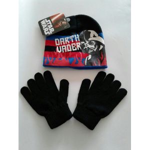 Star Wars - Winterset - Muts & Handschoenen - Zwart - 52 cm - 100% Acryl