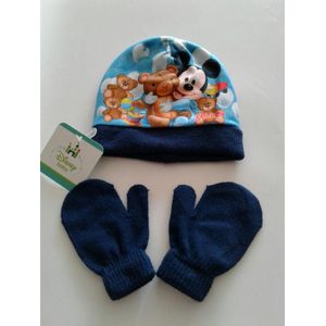 Mickey Mouse - muts & handschoenen - maat 48