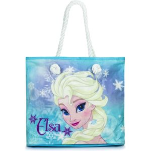 Frozen schoudertas - strandtas - boodschappentas - tas - Elsa - blauw - 34.5 cm