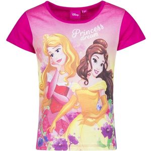 Disney - Prinsessen - T-shirt - Fuchsia