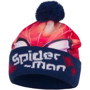 Marvel Spiderman Muts - Blauw - maat 52 cm (+/- 2-4 jaar)