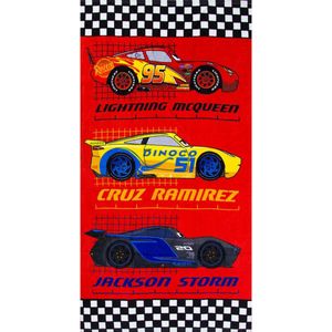 Disney Cars Strandlaken - Bliksem, Cruz en Jackson - Rood - 70 x 140 cm