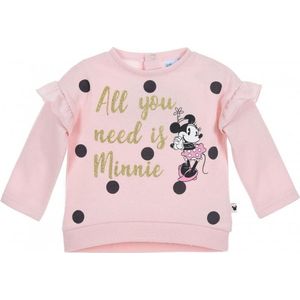 Disney Minnie Mouse Sweater - Baby - Roze - Maat 62/68 (6 maanden/67 cm)