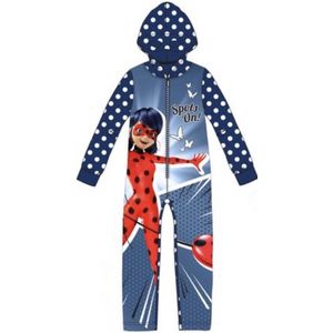 Ladybug Miraculous onesie - blauw - Maat: 104 / 4 jaar