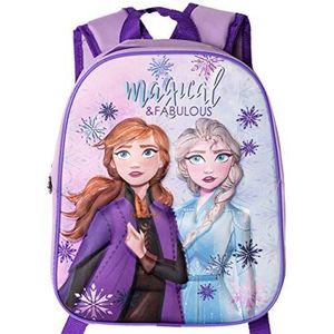 Disney Frozen 2 Laatste Film. Premium Rugzak. 3D Beeld van Elsa & Anna voor School/Kwekerij/Reizen Rugzak met Extra Groot Beeld